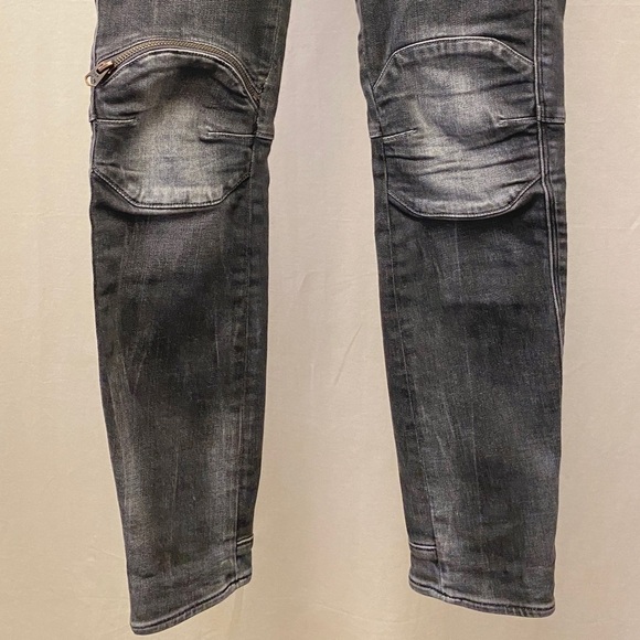 G-Star Raw Size 26 Jeans 5622 Knee Zip High Rise Skinny Women’s Gray Stretch - Picture 6 of 15